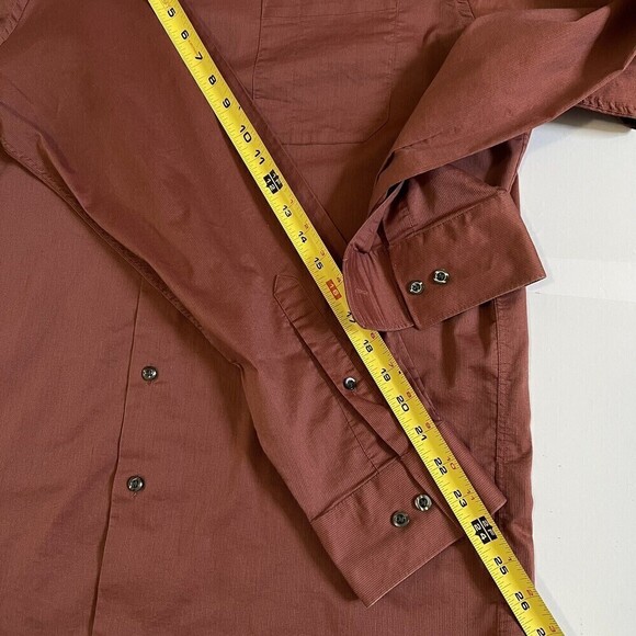 Kenneth Cole Reaction Men’s Pinstripes Size XL Slim Fit Button Down‎ Shirts - Picture 10 of 10